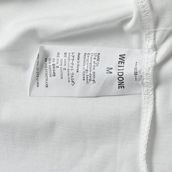 We11done Letter Logo Printed Patchwork Long Sleeves - Picture 5 of 7